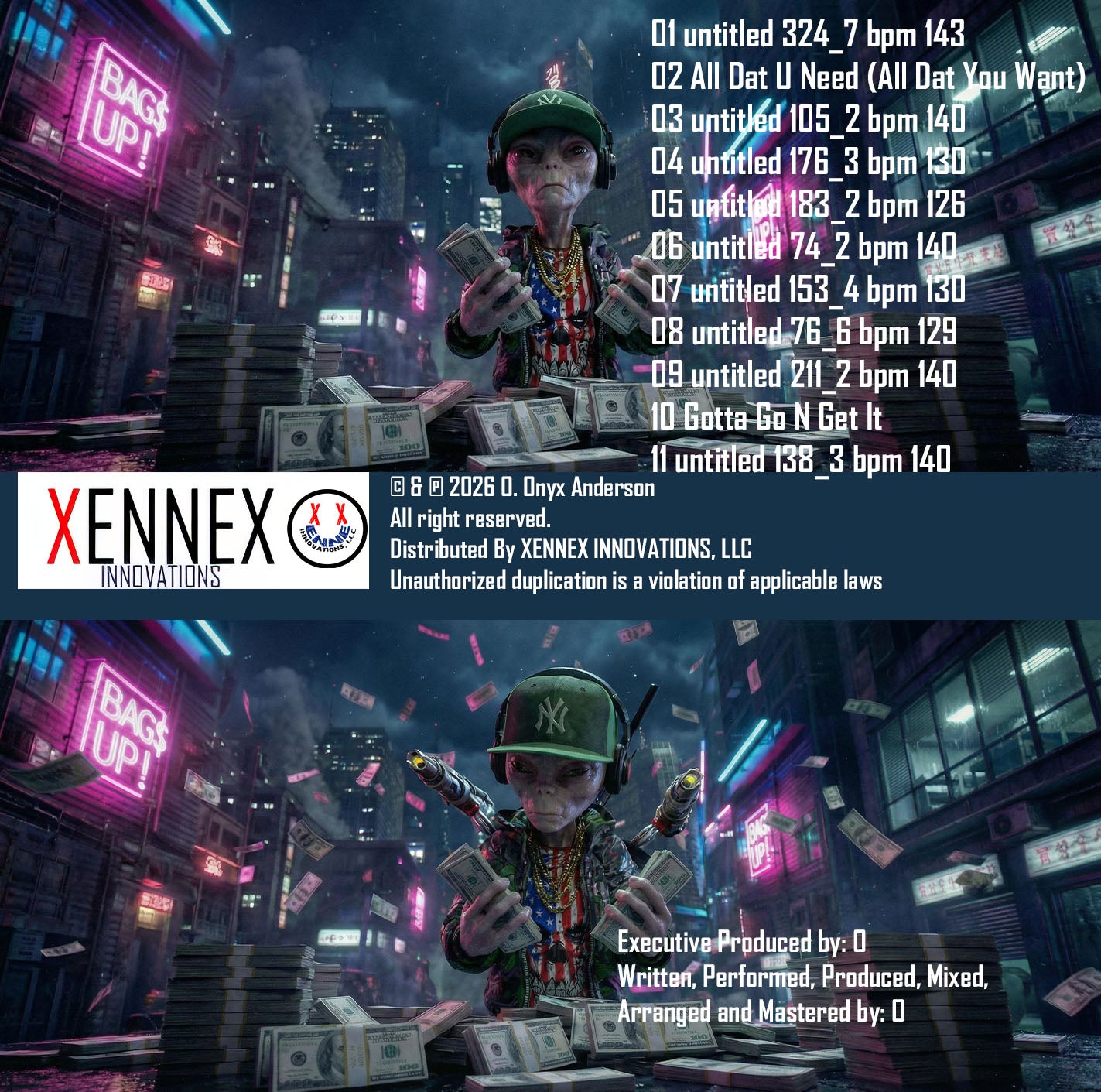 O - XENNEX album (high quality audio WAV files)